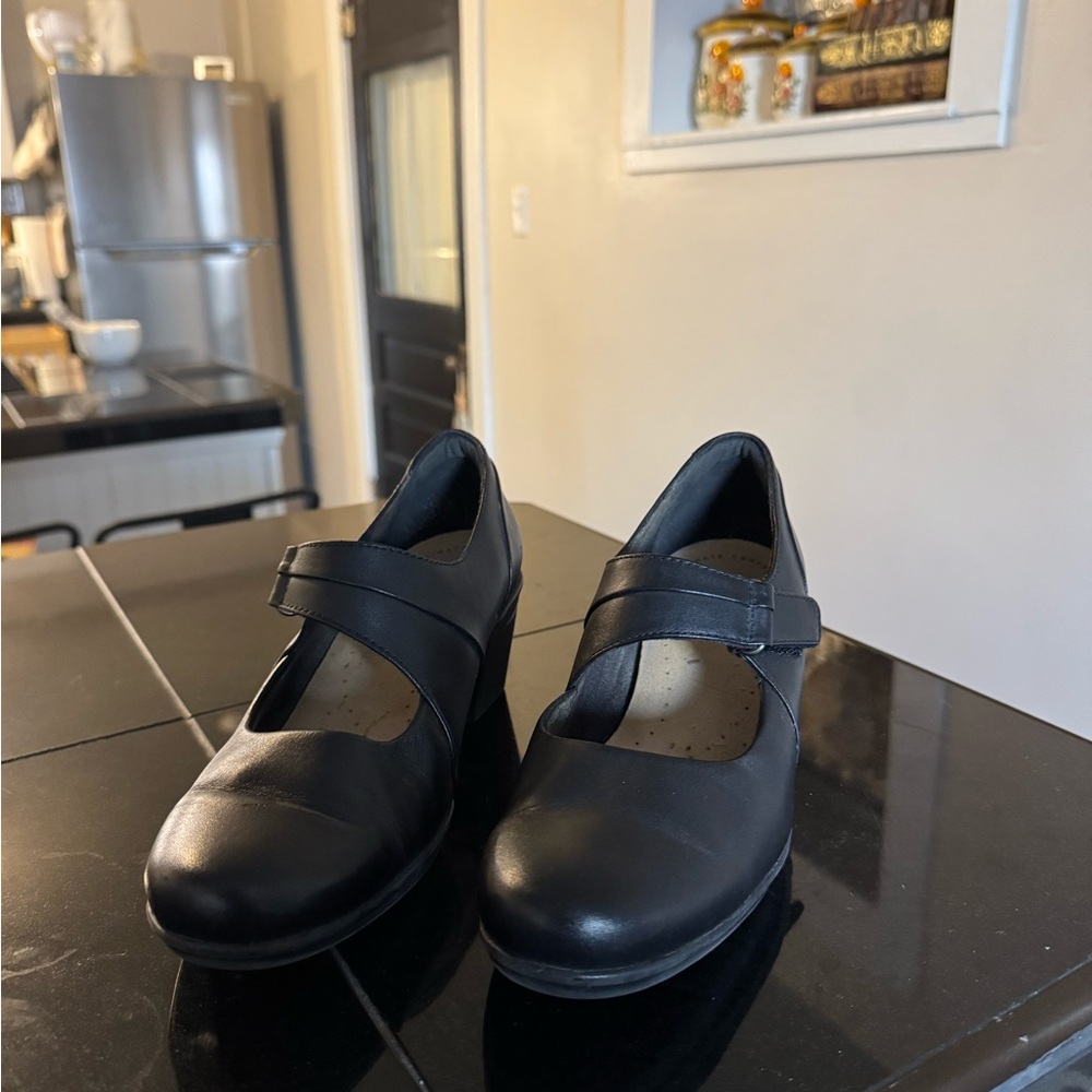 Clarks Women's Emslie Lulin Dress Pump, Black, 7.5 M US